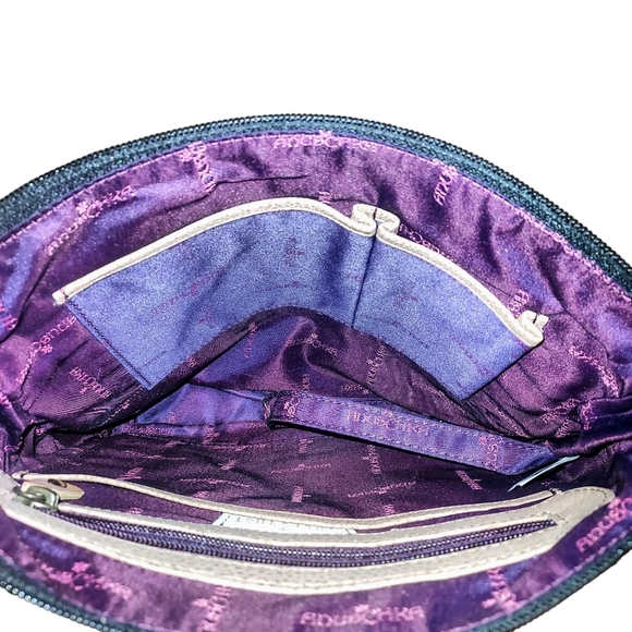 ANUSCHKA NWOT Anna Zebra Safari Medium Organizer Crossbody Purse - Picture 4 of 7